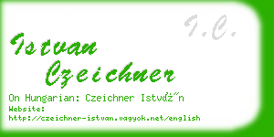 istvan czeichner business card